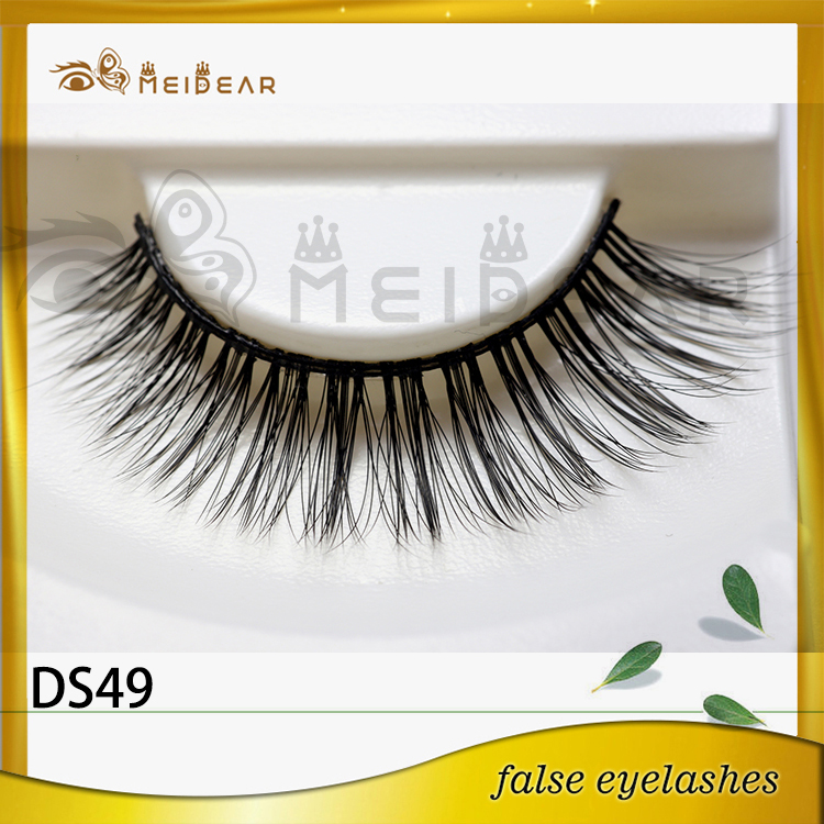  Private Label Natural Looking 3D Silk  Fur Eye Lashes 